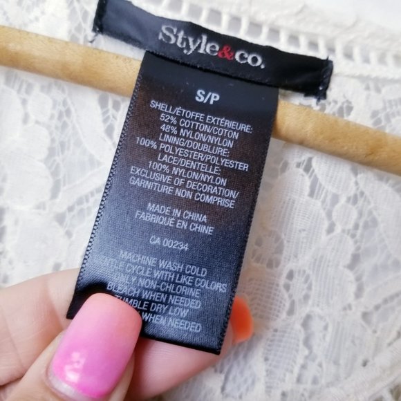 Style & Co. Lace Blouse - Picture 7 of 7